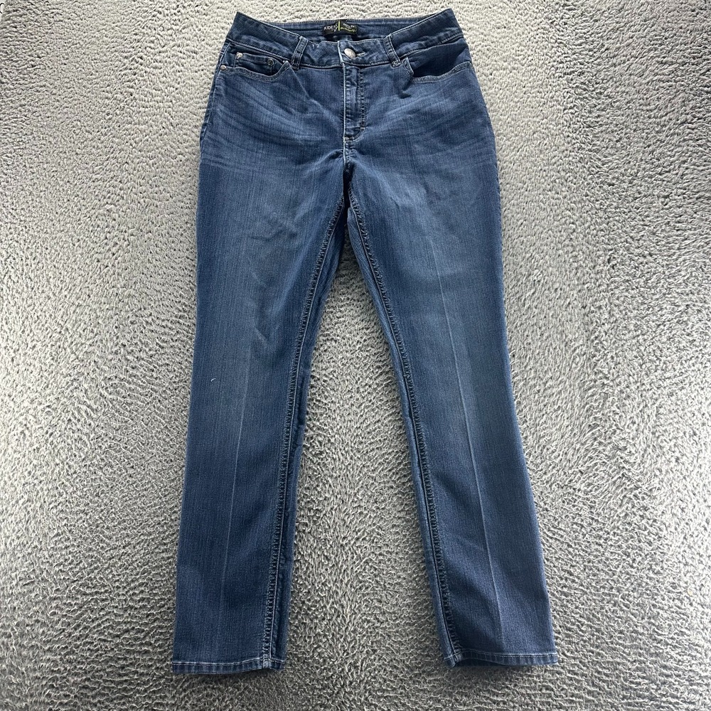 Riders by Lee Jeans Womens 12 Blue Cotton‎ Denim Skinny Mid Rise Curvy Stretch